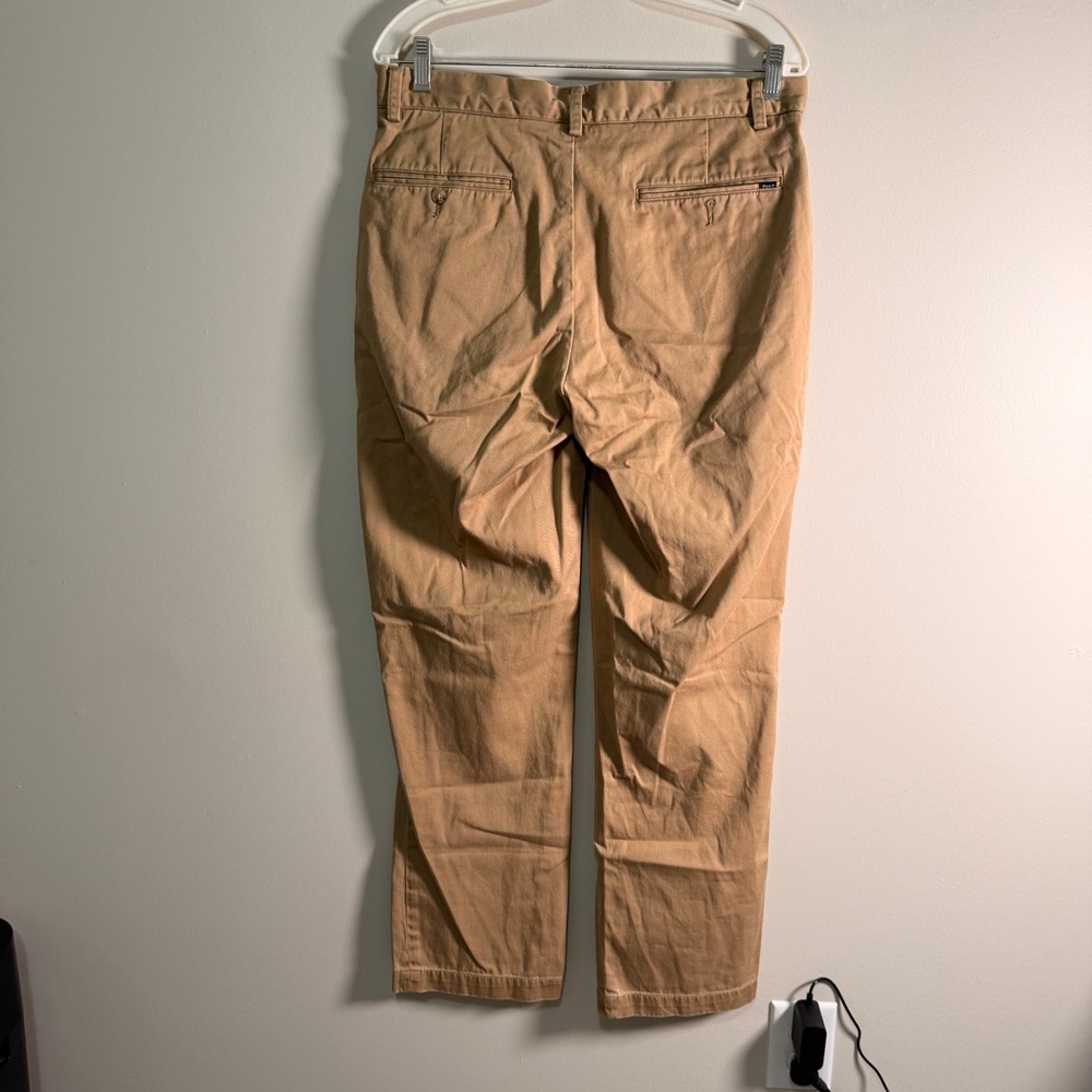 Polo Ralph Lauren Classic Fit Chino Pants Mens 33x29 Tan Khaki Cotton Twill - Picture 8 of 8